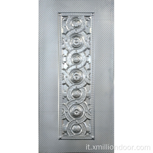 Pannello porta in metallo stampato dal design classico